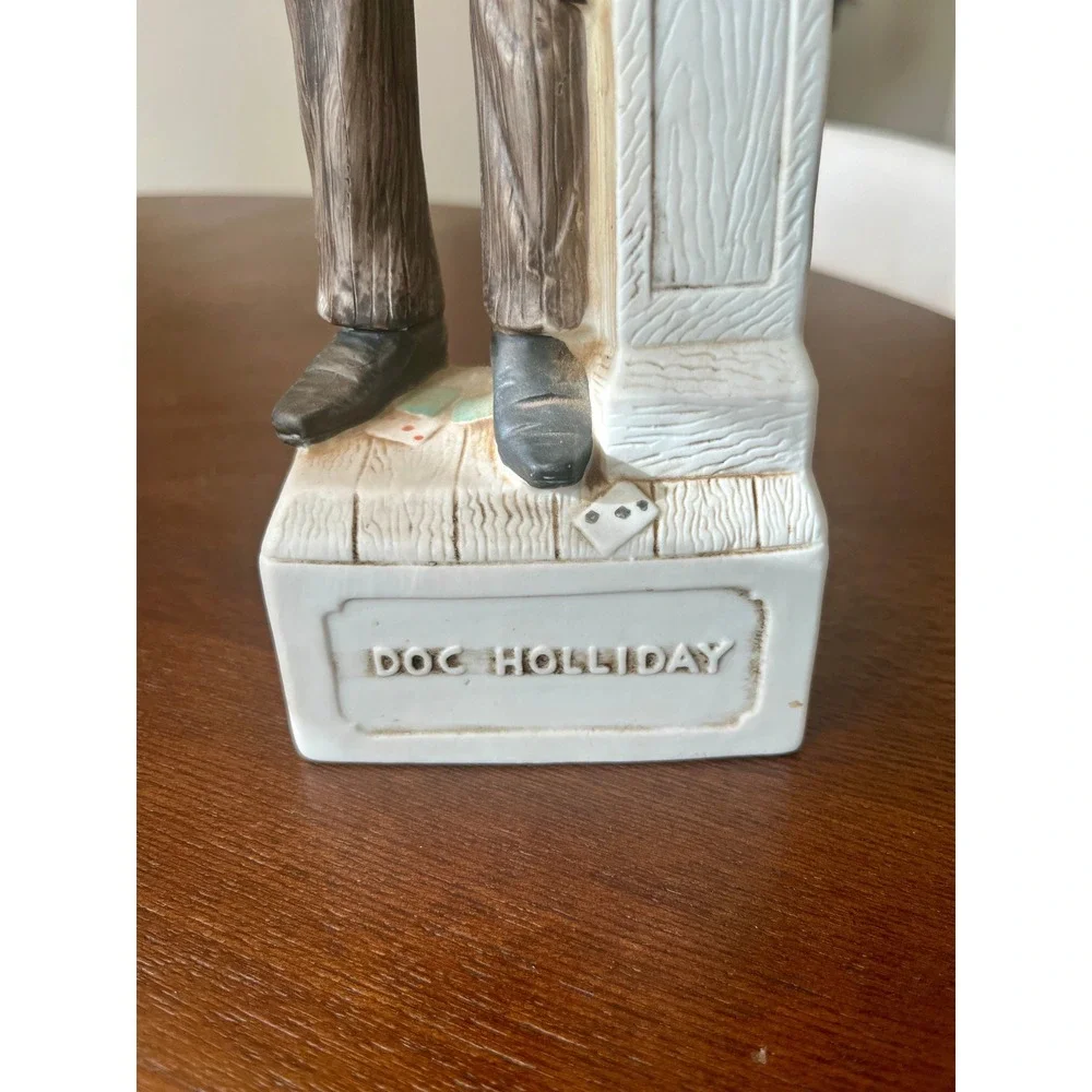 McCormick Doc Holliday Bourbon Decanter OS Multi Excellent 1977 Gunfighter Porc